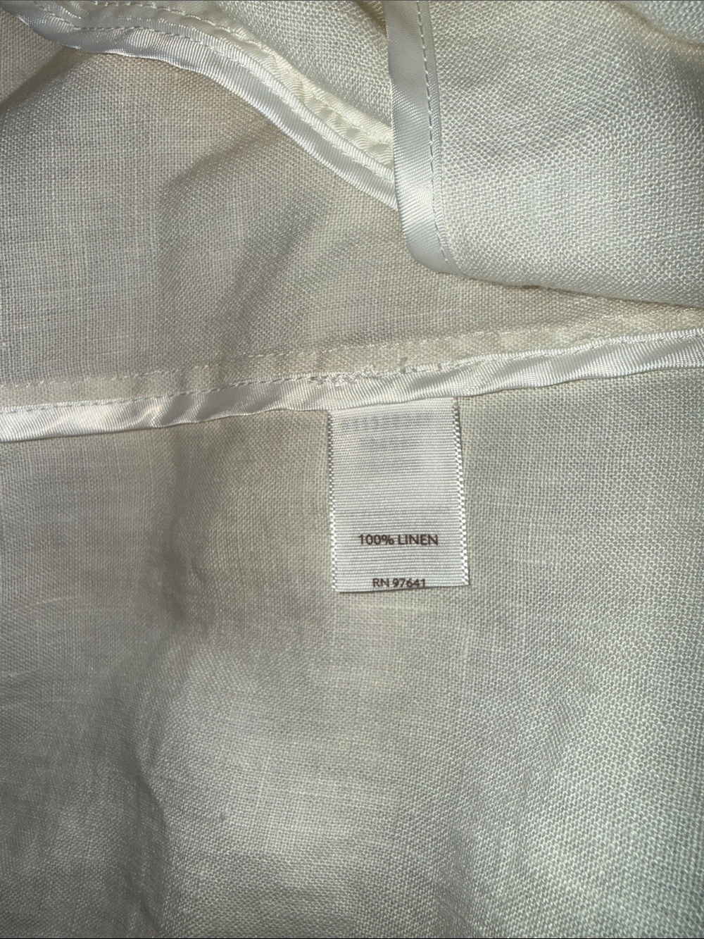 J Jill Women's Cream White Single-Button 100%Linen Blazer Petite XS - Picture 5 of 6